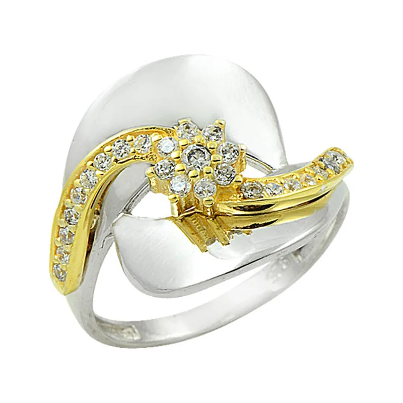 

Серебряное 925 пробы кольцо с цирконием