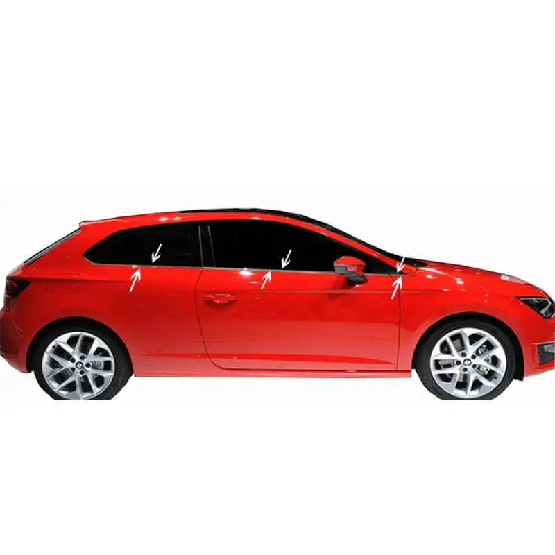 

Хромированная Накладка на порог из нержавеющей стали для 6 шт. Seat Leon 3 Coupe/HB 2012-2020, аксессуар для сиденья