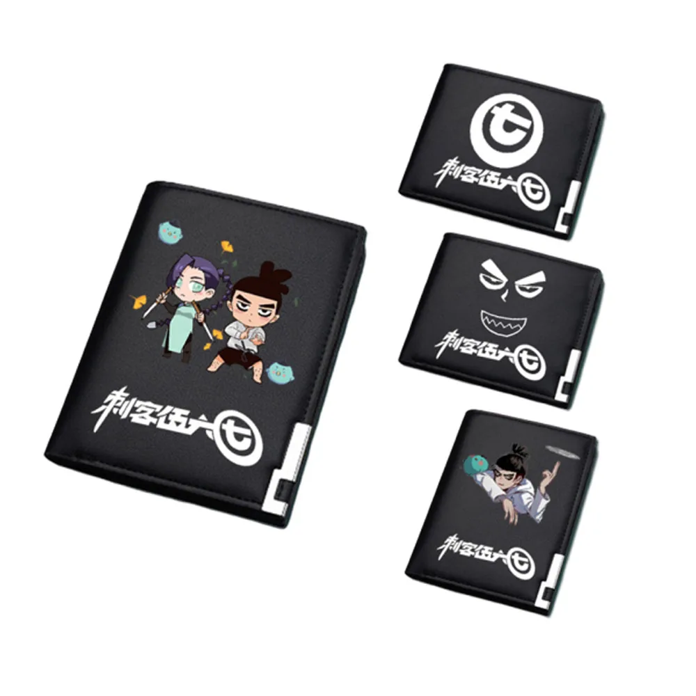 

Anime Scissor Seven Black Folding Student Wallet Killer Seven Cosplay Printed Coin Purse Long Short Casual Wallet For Women Men