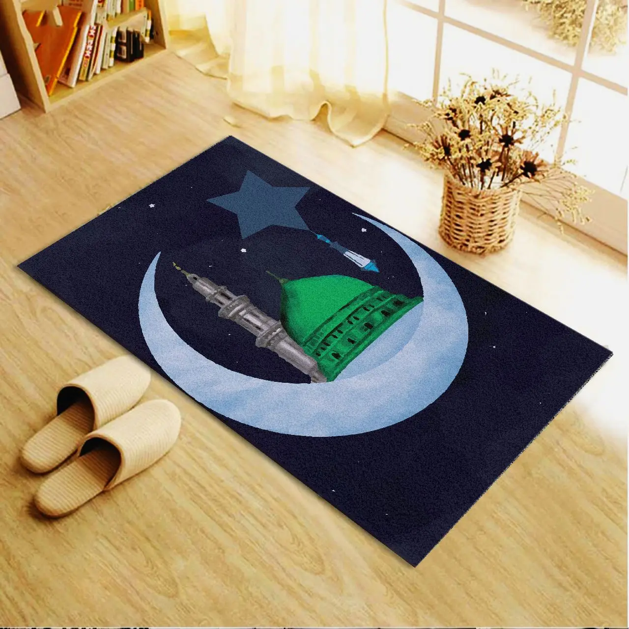 

Prayer Rug, Veronya Sejadah p407, Janamaz , Elegant, High Quality, Luxury, thick and Soft Prayer Carpet