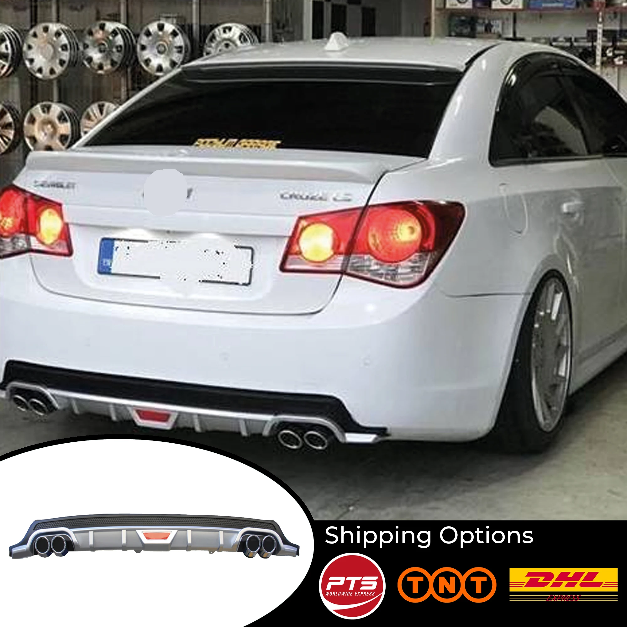 

Автомобильный задний бампер, губа, спойлер, диффузор для Chevrolet Cruze, универсальный задний диффузор, комплект спойлера