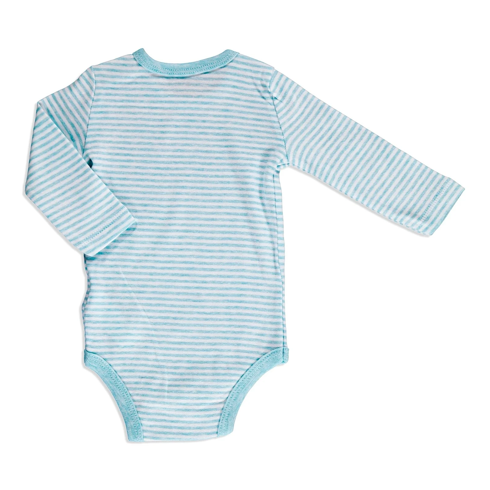 Ebebek HelloBaby/боди в полоску с длинными рукавами и застежкой на шее для малышей |