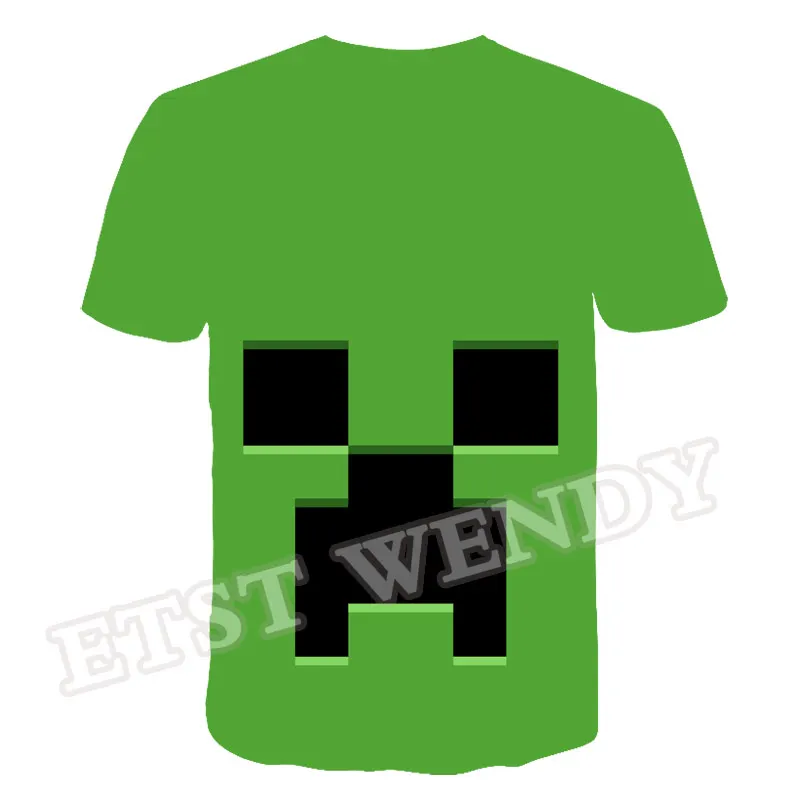 

My World 2021 Popular kids Printing T-shirt Kawaii Cartoon Streetwear hip-hop T Shirts The Game Toy Boys Girls Top Summer Tee