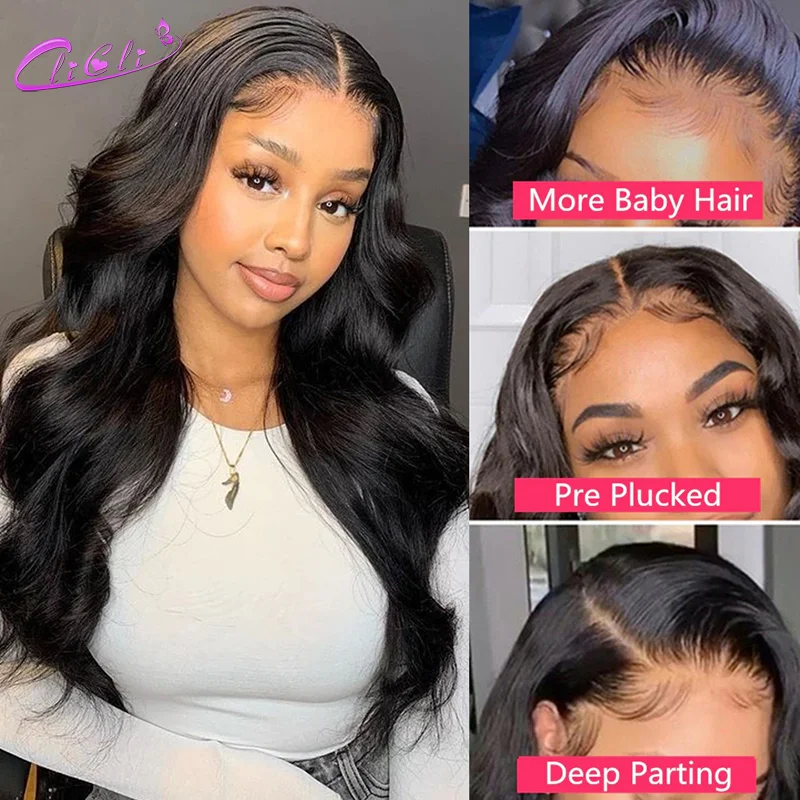 

Body Wave Closure Wig Pre Plucked 4x4Closure Wig Body Wave Human Hair Wigs 5x5 Lace Closure Wig Brazilian Bodywave Wig Remy Hair