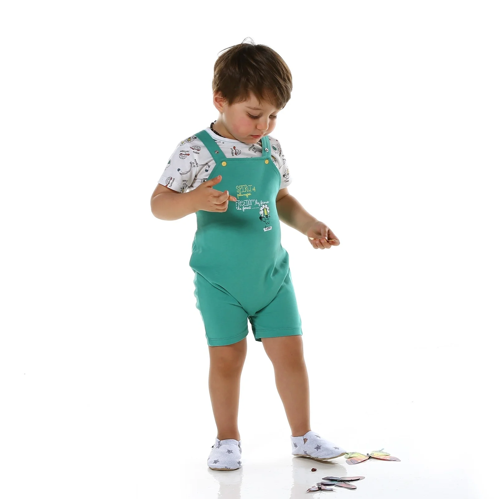 Ebebek HelloBaby baby boy Safari Theme короткий комбинезон набор футболок |
