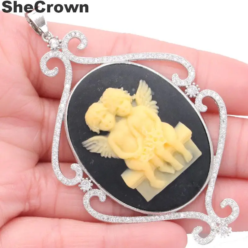Кулон Серебряный женский с большим камнем 75x44 мм|pendant 925|pendant womanpendant green |