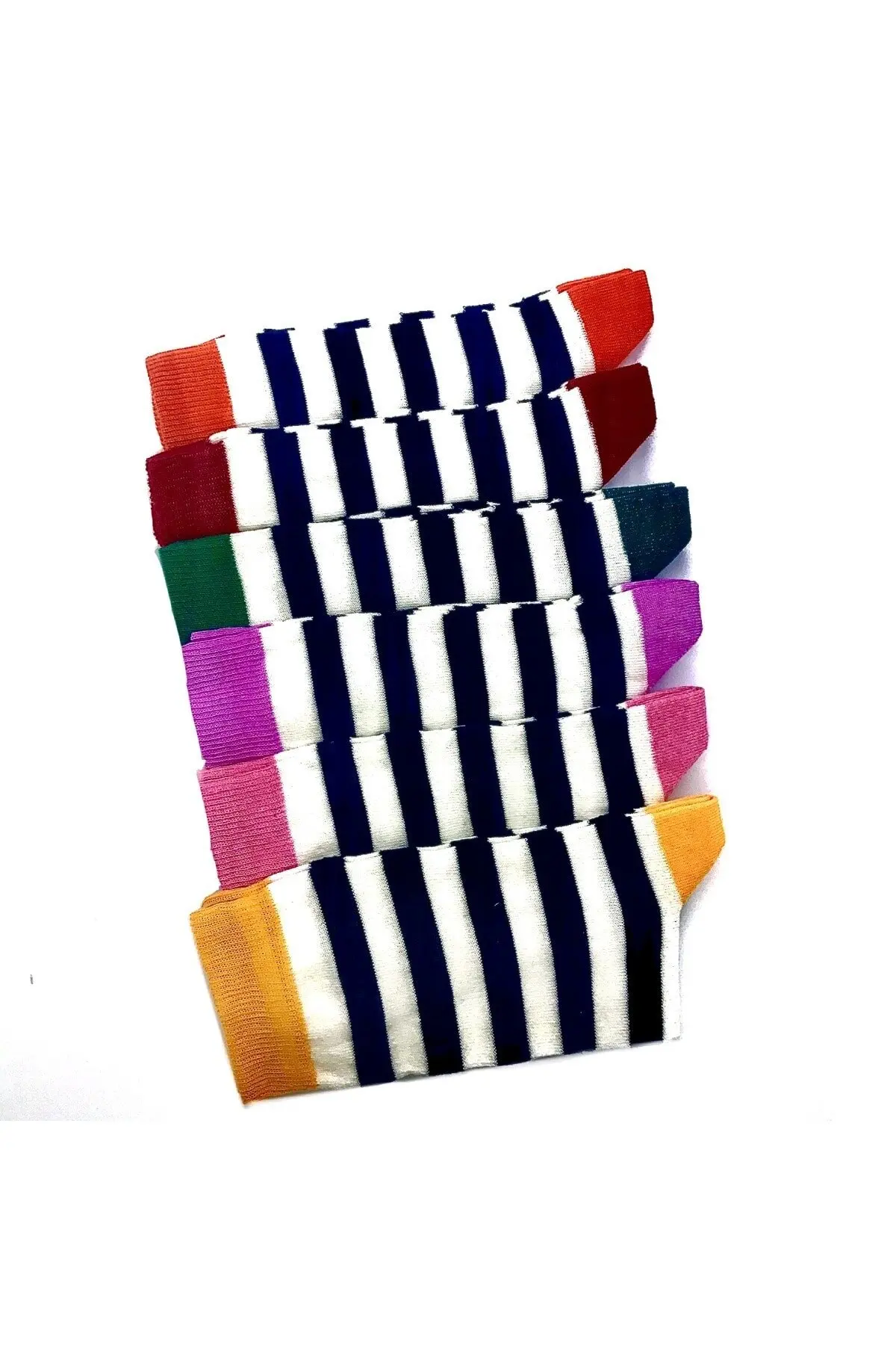 Colorful Striped 6-Piece Women's Socks