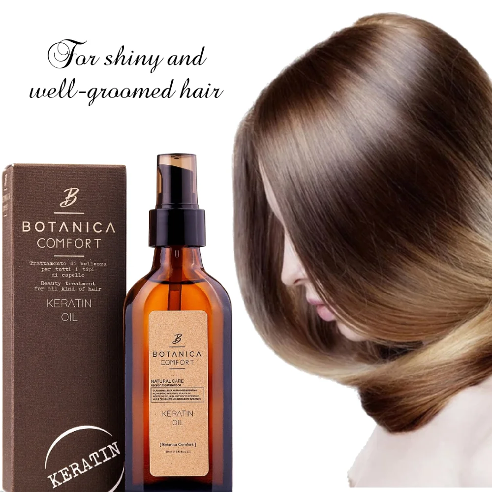 Keratin масло для волос Botanica комфортное Кератиновое уставших 100 мл питает и вашу