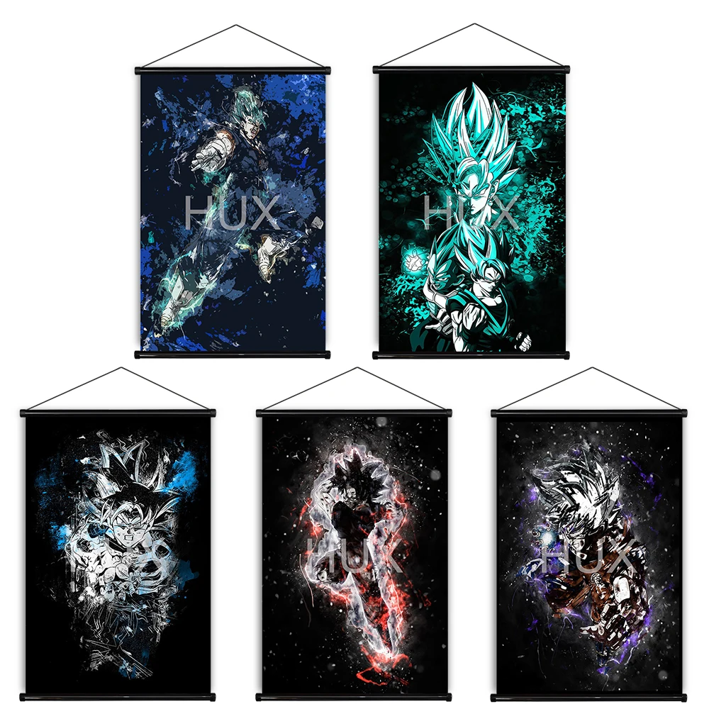 

Bandai Japane Anime Dragon Ball Z Goku Vegeta Creative Cool Posters Decoration Chambre Scroll Pictures Prints Wall Art Dormitory