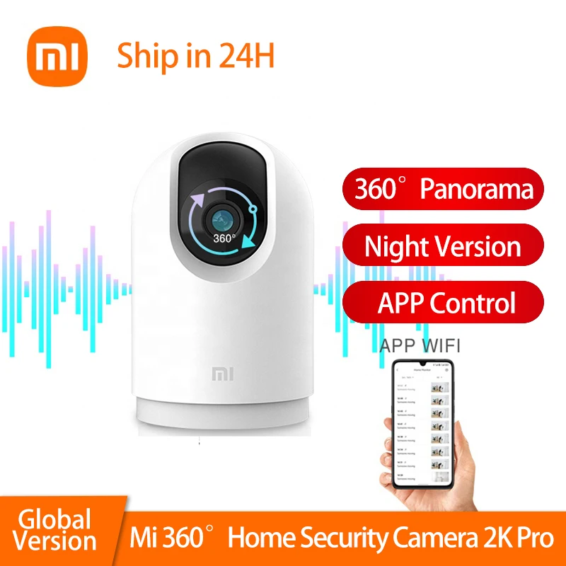 

Фотокамера Xiaomi Mi, 360 °, 2K Pro, HD качество, пиксели, инфракрасное ночное видение, Детская безопасность, домашний монитор