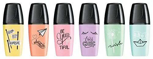 Чехол с надписью Bookmark cake STABILO BOSS mini-pastel edition Love-3 цвета |