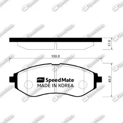 Колодки CHEVROLET AVEO (T200 T250) SPEEDMATE SM BPG013|Тормозной цилиндр| |