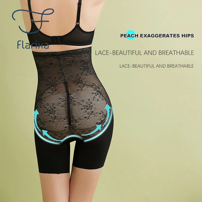 Шорты Flarixa для тренировок талии боксеры с завышенной талией плоские трусики
