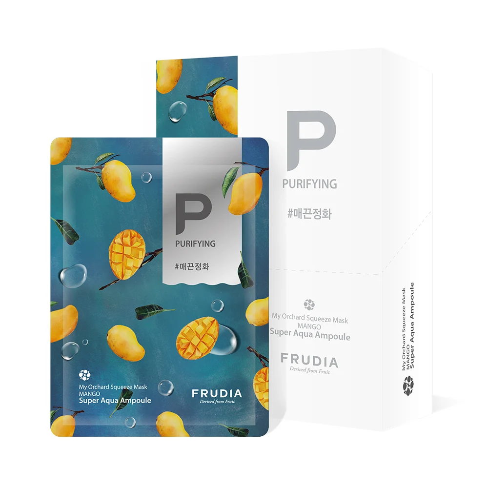 Маска для лица [10ea] манго фрутиа тени маска ская косметика патчи глаз бальзам губ