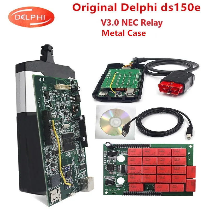 Новинка 2018.R0 Delphi ds150e V3.0 NEC Реле OBD2 Диагностический ремонтный инструмент 2017.R3 с Keygen