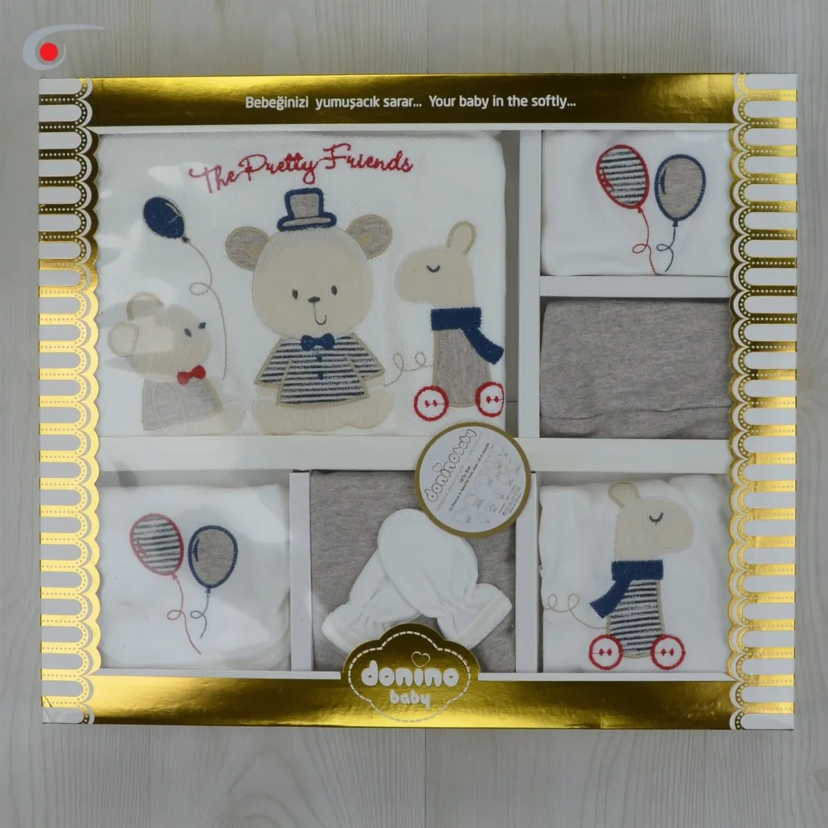 

Jaju Baby Pretty Friends Embroidered Mink 10 Pcs Hospital Outfit Set