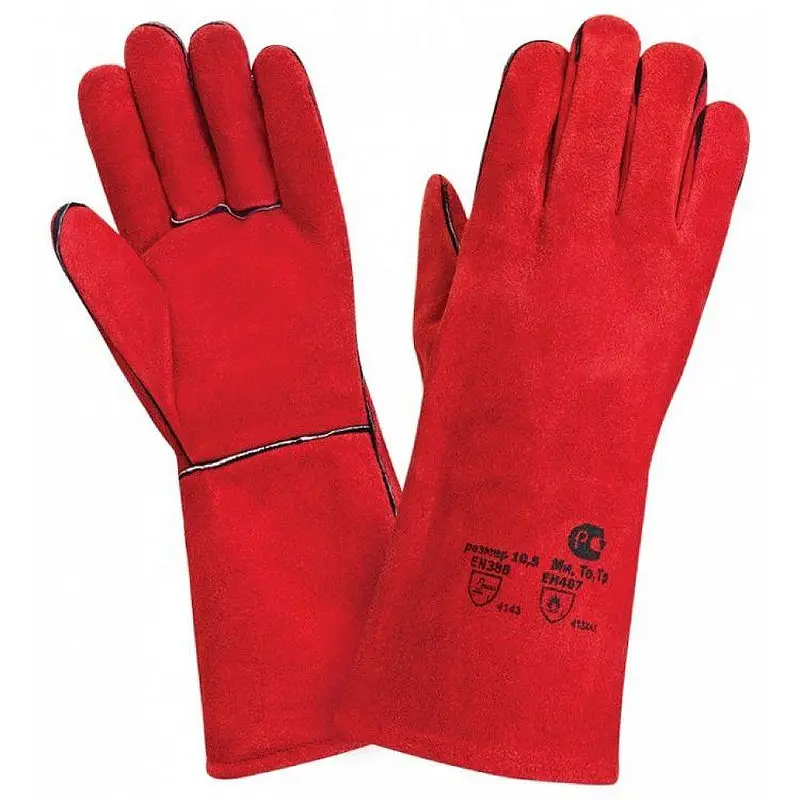 Краги профессионал для сварщика 35см краги сварочные термостойкие