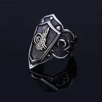 Elegant Ring in 925 Sterling Silver Ottoman Tughra Thumb  Men’s Rings Adjustable Rings Trendy Gift for  Men Rings Free Shipping