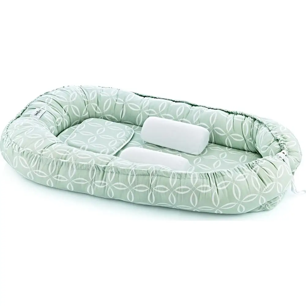 Детская кровать гнездо портативная кроватка дорожная для малышей хлопковая