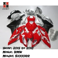 zxmt motorcycle panel abs plastic cowling bodywork full fairing kit for 2015 to 2016 bmw s1000rr 15 16 red matte black s 1000 rr