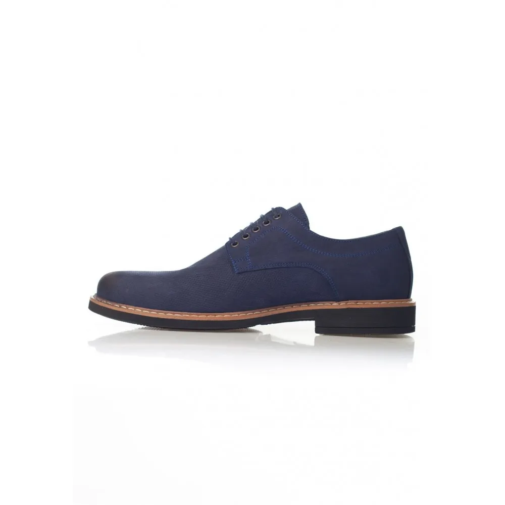 

Dark Blue Color Genuine Nubuck Leather New Season Fashion Comfortable Stylish Breathable Man Casual Shoes