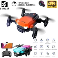 lorlubi kk9 mini drone 4k hd dual camera height maintain wifi fpv with obstacle avoidance function foldable quadcopter toy gift