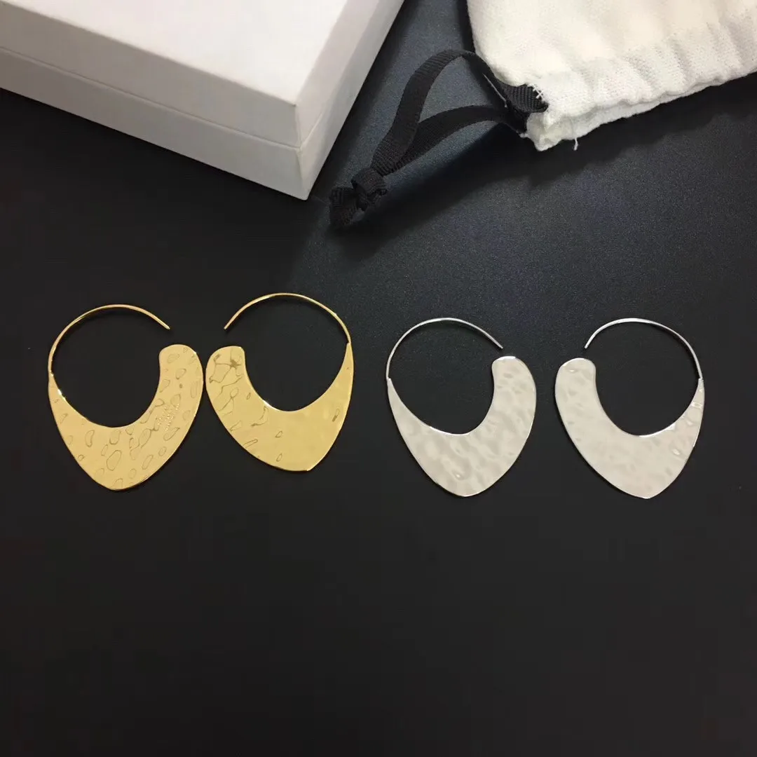 

European and American Simple Geometric Glossy Piece Fashion Earrings For Women