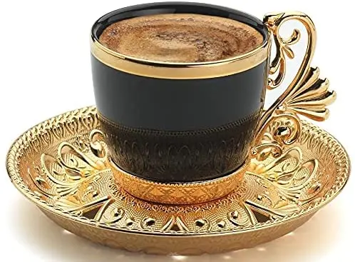 Набор из 6 оттоманков для кофе арабские греческие марокканские золотые черные