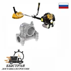 Кронштейн крепления ручки газа бензокосы (триммера) под штангу 26 мм, рукоятка 19мм