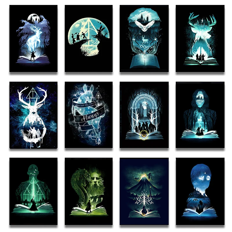 Постеры и принты из классических фильмов для гостиной детской спальни постеры