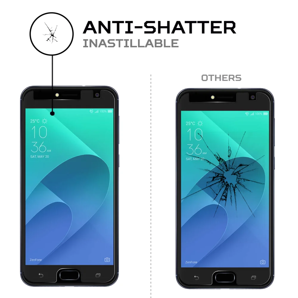 Защита для экрана Противоударная защита от царапин Совместимость с Asus Zenfone 4 Selfie