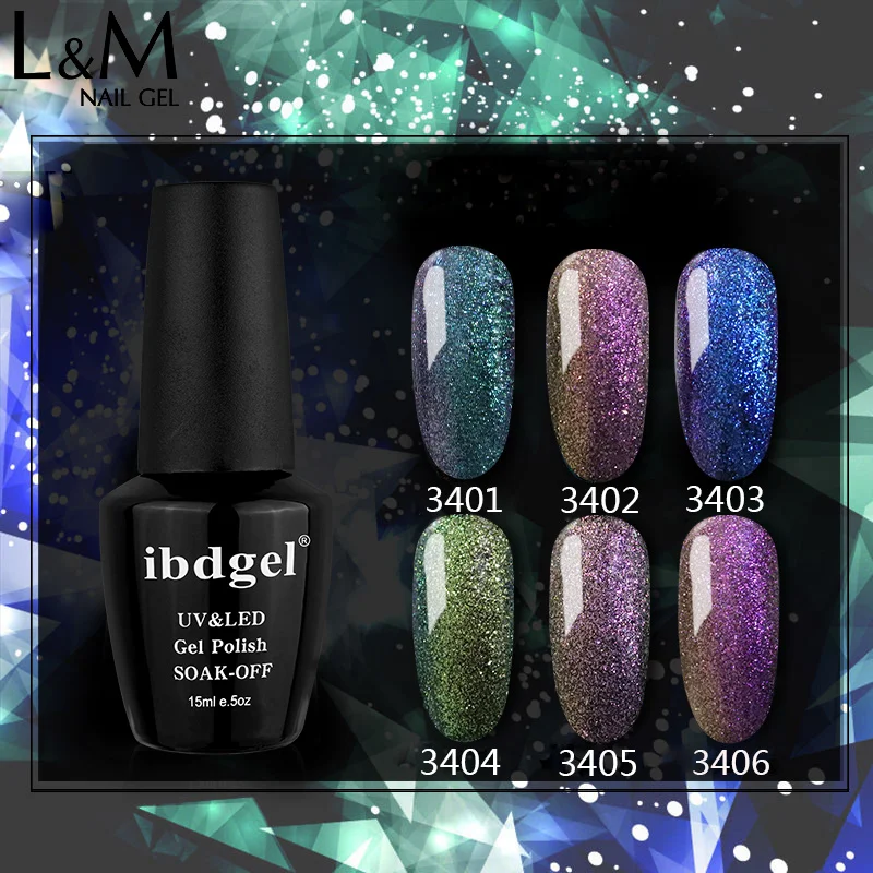 24 шт/лот ibdgel брендовая черная бутылка Бесплатная доставка УФ французский гель