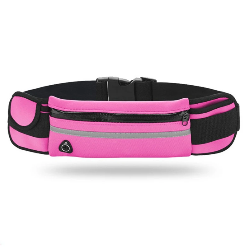 Сумка поясная для бега отдел на молнии светоотражающий материал влагостойкая