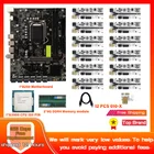 Материнская плата для майнинга 250C, 12 USB 3,0 к PCIe X16 PCI-E 16X, графическая карта LGA 1151 DDR4 SATA, совместимая с HDMI, Майнер биткоинов BTC ETH