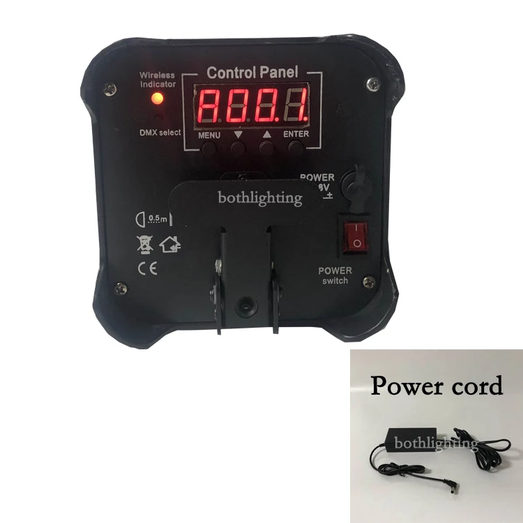 DJ подсветка беспроводной DMX 4*18 Вт RGBWA UV 6в1 светодиодный мини-аккумулятор с пультом
