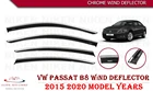 Хромированный дождевик и ветровой отражатель для VOLKSWAGEN PASSAT B8, модель 2015, 2016, 2017, 2018, 2019, 2020, строительная защита, шторы, автомобильная антенна на крышу