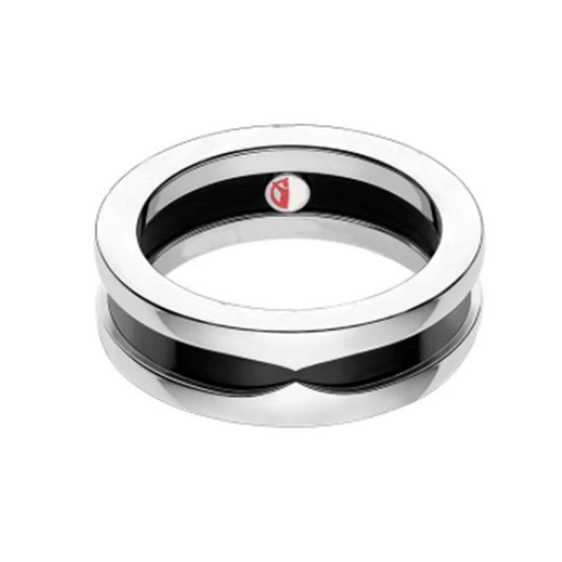 Болгария титановая сталь ювелирные изделия Красный dotclassic модный керамический