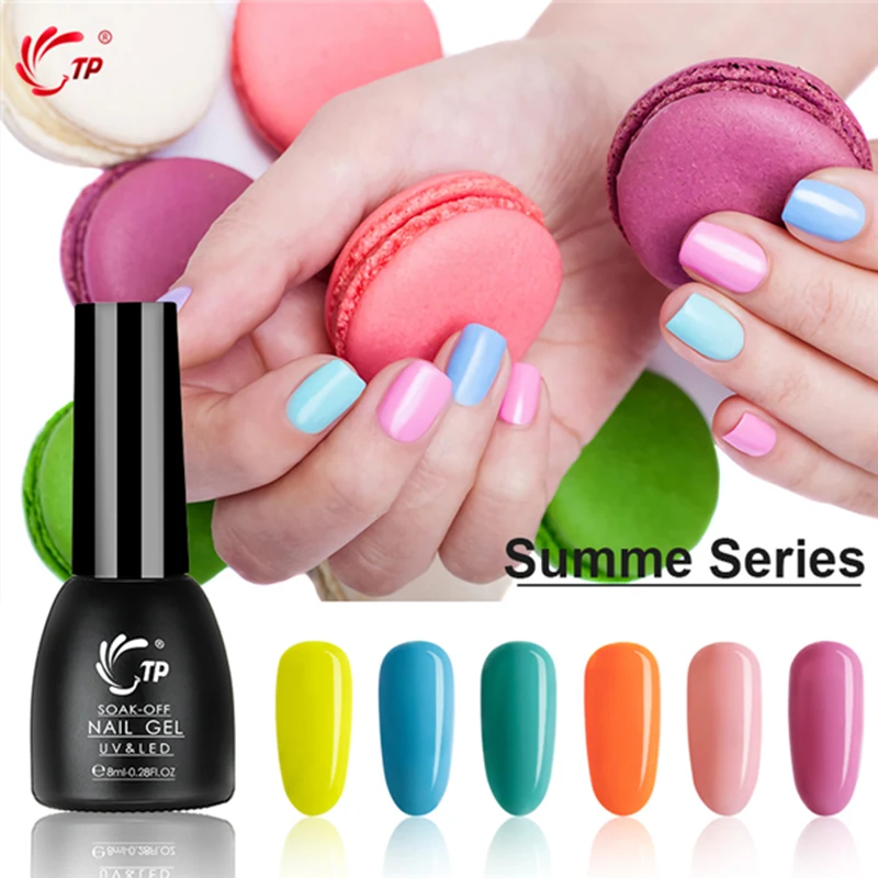TP 8 мл 0 28 унций серия ярких цветов УФ-Гель-лак для ногтей смоляная лампа