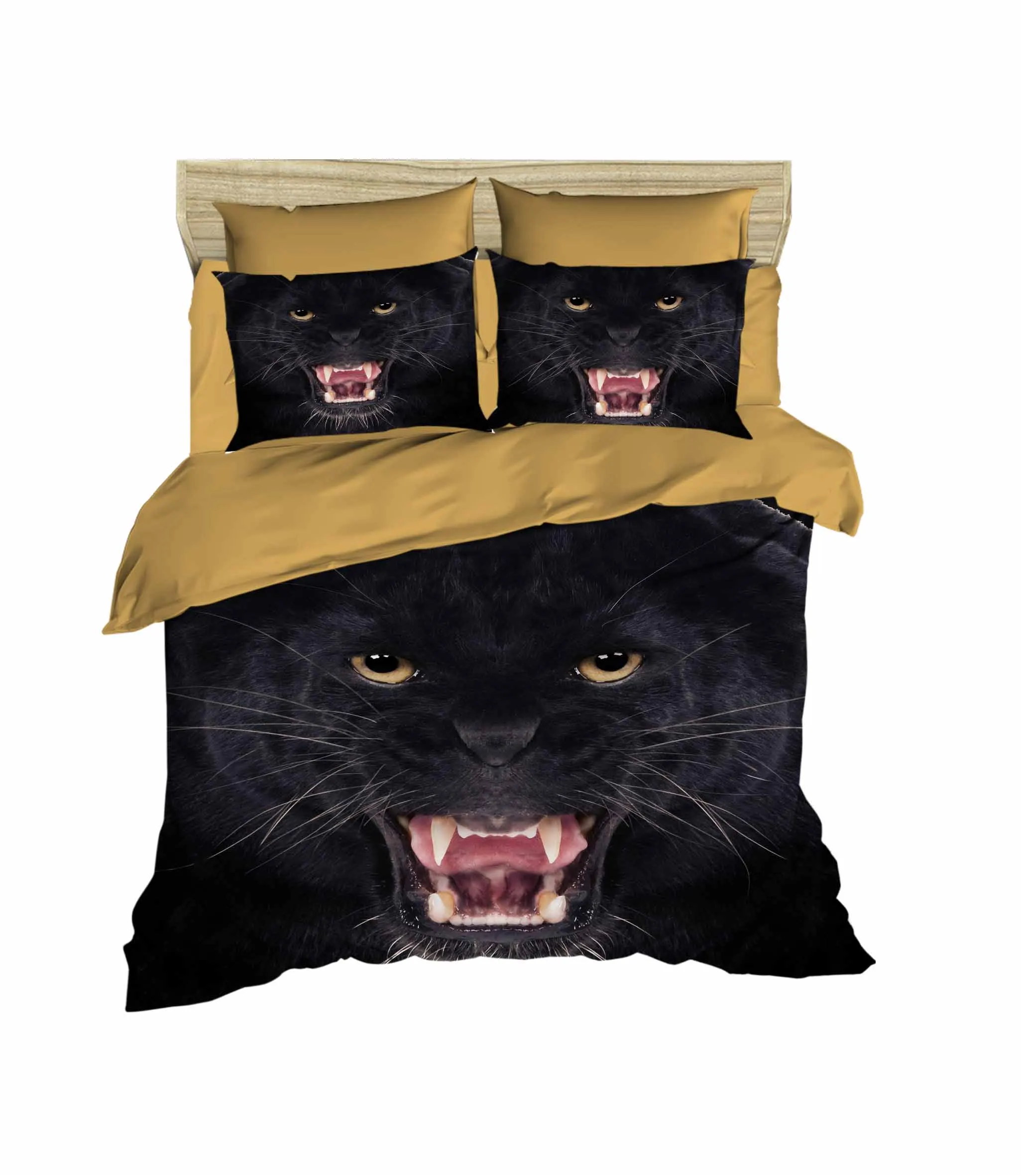 

100% Turkish Cotton Puma Beddding Puma Themed 3D Printed Duvet Cover Set, Made in Turkey