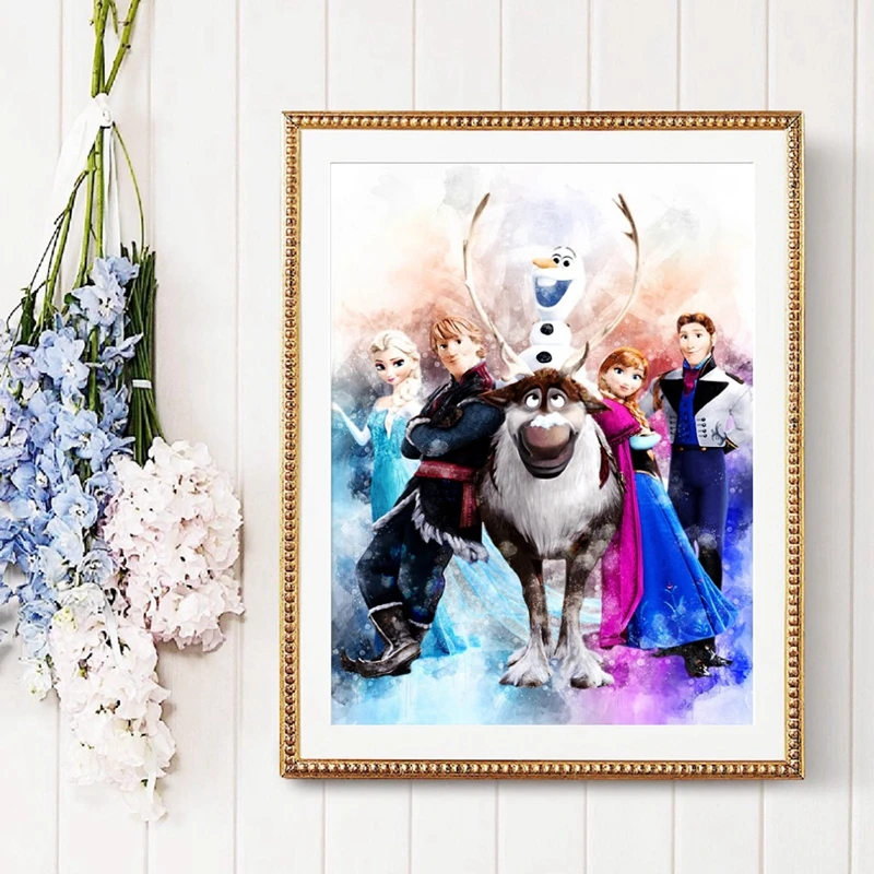 Классический Постер Мультфильма фильма Эльза команда принцесса день рождения