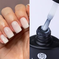 mshare milky white gel nail polish varnish soak off cured with nail dryer lacquer milk translucent