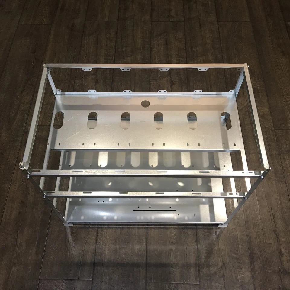 Каркас для майнинга 12 GPU карт (в 2 ряд) корпус стойка майнинг 3d рендер ферма BTC Ethereum