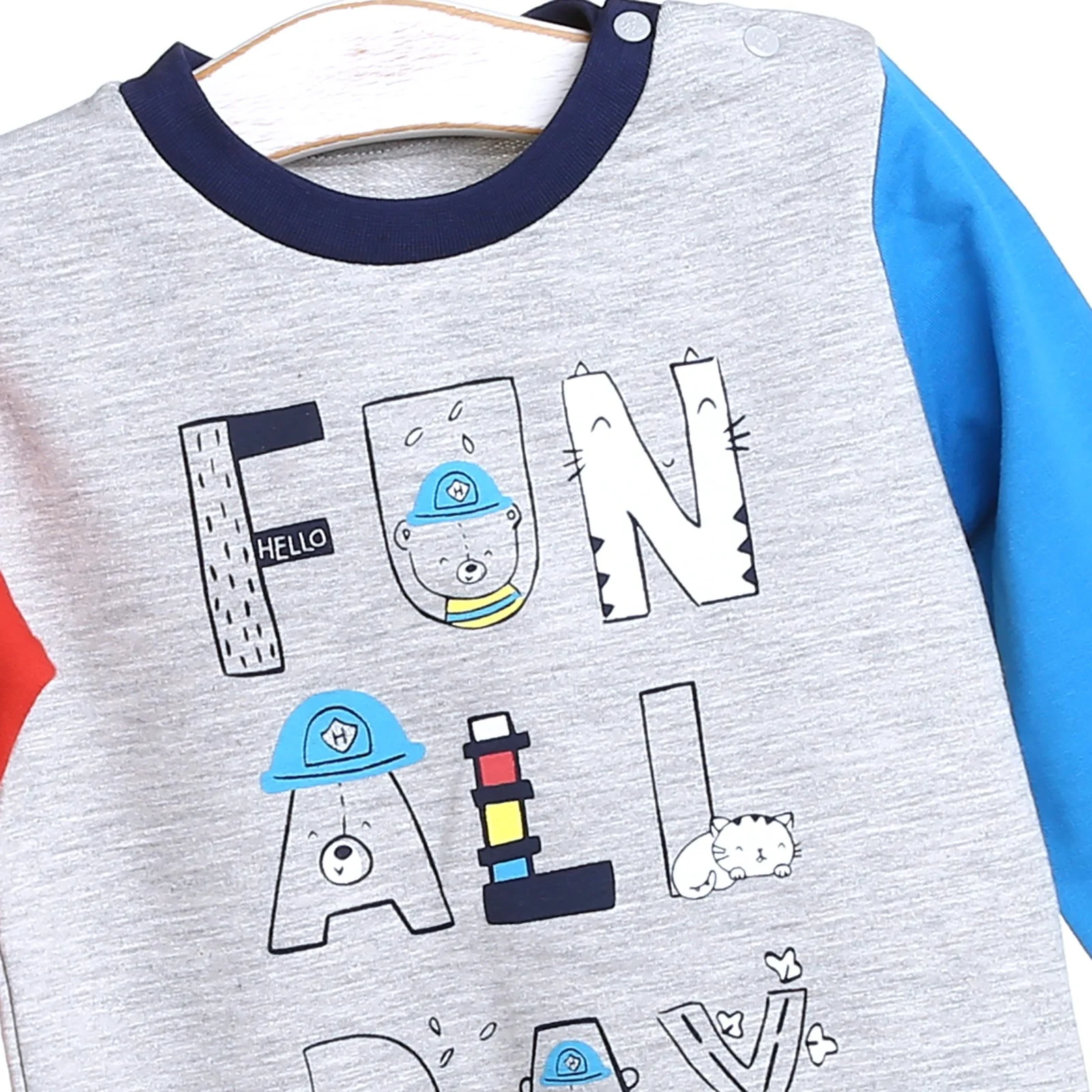 Ebebek HelloBaby/толстовка с пожарными для маленьких мальчиков| |