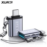 Переходник XUNJI с USB C на USB, переходник Otg USBC «папа» на USB 3,0 «мама» для Macbook Pro Samsung Xiaomi Type C