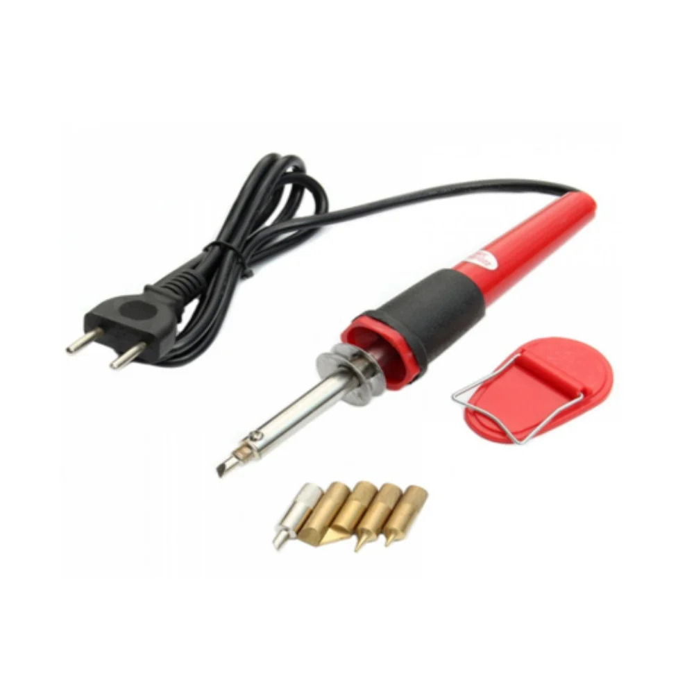 Выжигатель по дереву Помощник (набор для выжигания 5 насадок) | Дом и сад