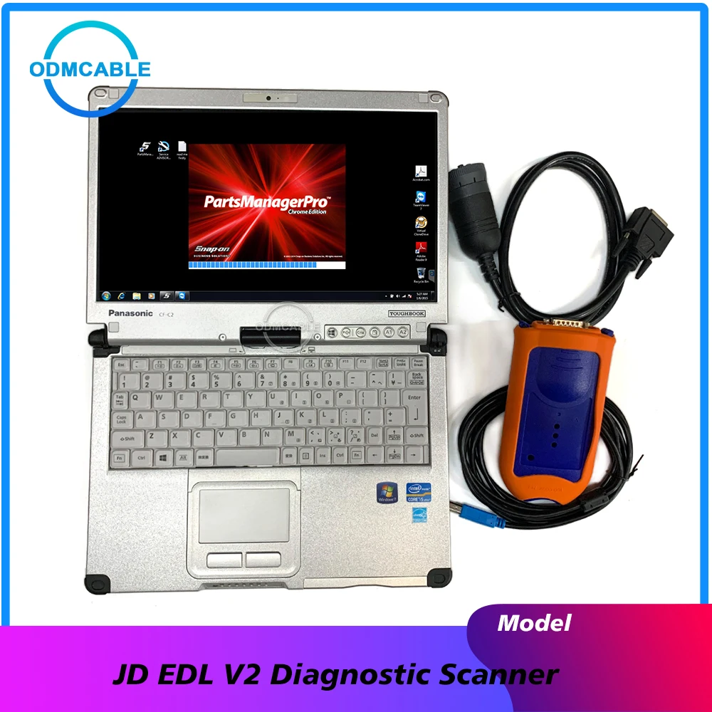 

JD EDL V2 with C2 laptop V5.2AG Edl v2 diagnostic tool Agriculture Construction and Forestry Forklift diagnostic scanner