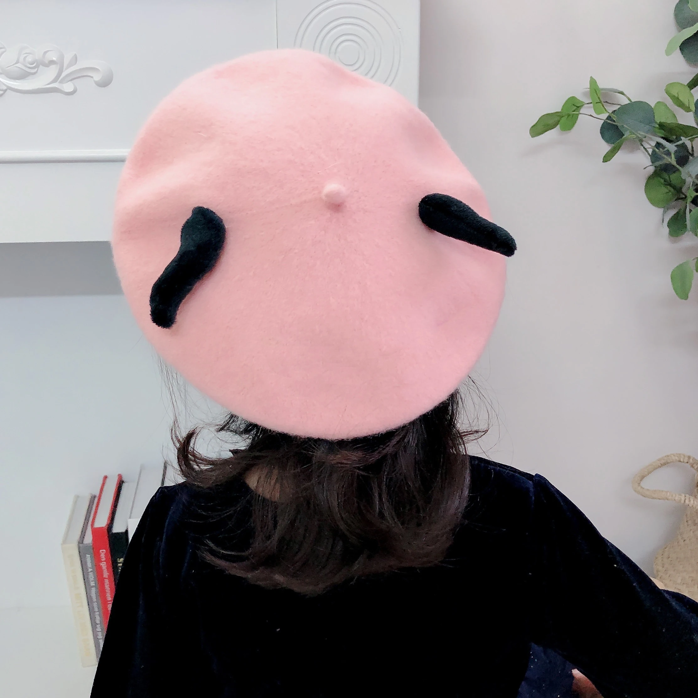 

Детский мультяшный берет Ox horn, Зимний милый шерстяной берет, Шапка Кепка, береты для девочек, шапка художника, шапка для детей 2-8 лет