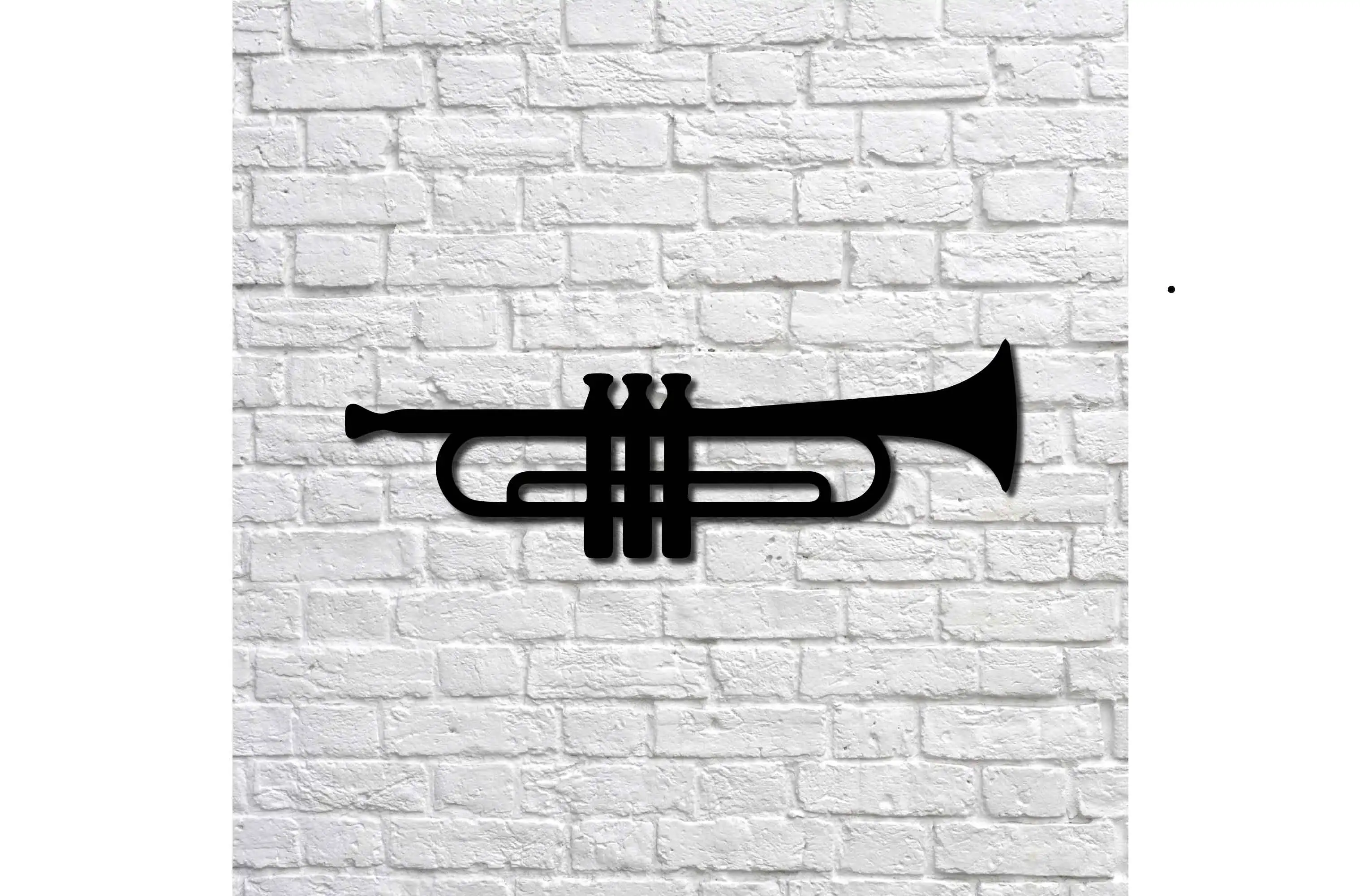 

Metal Decor Trumpet 24x70 cm Wall Ornament Home Decoration Wall Decor Table