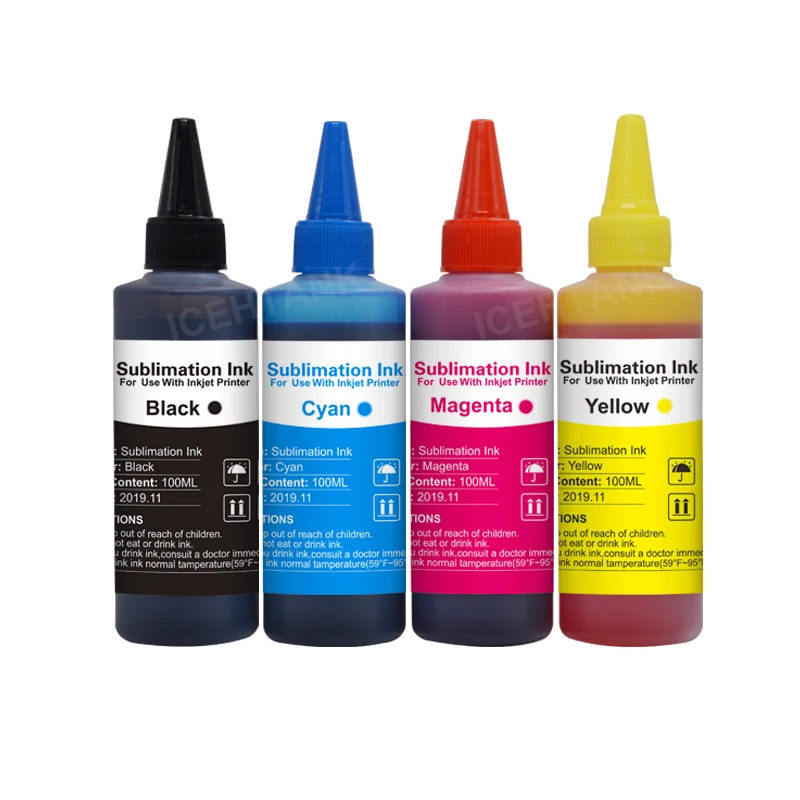 Сублимационные чернила ICEHTANK для принтеров Epson S22 WF4630 WF4640 WF5110 4 цвета × 100 мл |