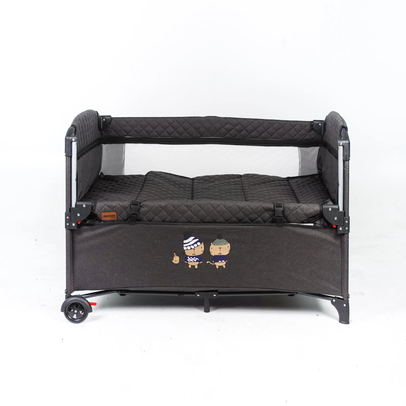 

Maccon Nirvana Baby Playground - Cradle, 70x110 Cm in size, Antibacterial Cotton Fabric, Easy Assembly, Different Color Options